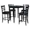 International Concepts 30 in. x 30 in. Gathering Height Table with 4 Emily Counter Height Stools - 5 Piece Set K46-3030-S6172-4 - alternate 3